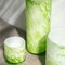 Vaas marmerlook groen/wit - 0