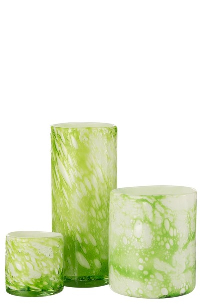Vaas marmerlook groen/wit - 4