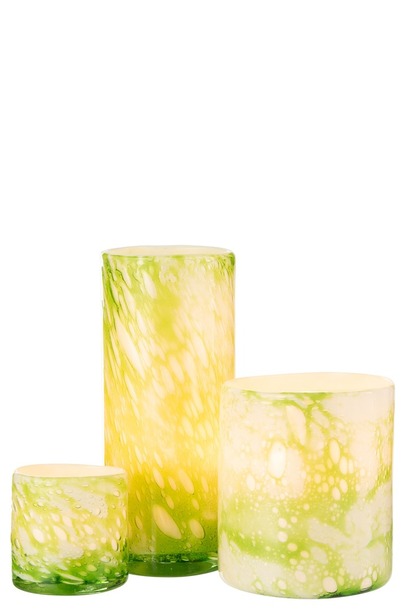 Vaas marmerlook groen/wit - 3