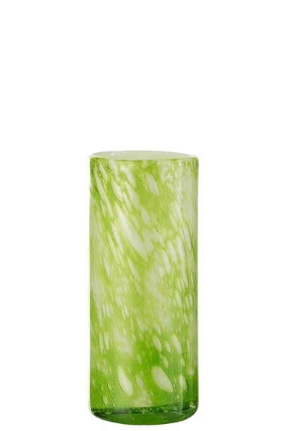 Vaas marmerlook groen/wit - 1