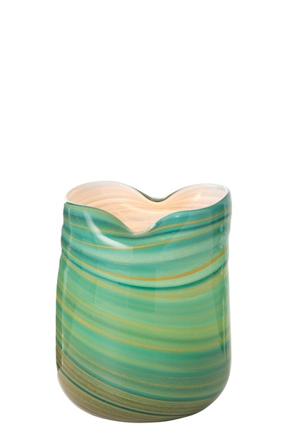 Decoratieve glazen vaas azur gold (diverse formaten) - 8