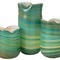 Decoratieve glazen vaas azur gold (diverse formaten) - 3