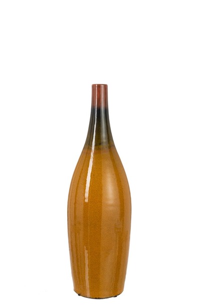 Vaas vintage caramel/oker - 0