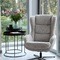 Mecam fauteuil Gilbert met zwarte draaipoot - 1