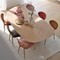 Mobitec asymmetrische tafel Dolmen (met visgraatmotief) - 0