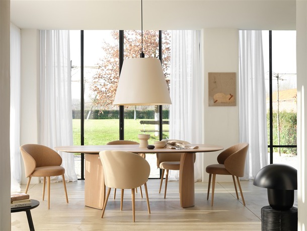 Mobitec asymmetrische tafel Dolmen (met visgraatmotief) - 6