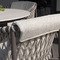 allora dining set terre with arizona pebble shape table ceramic detail 01