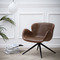 dan form gaia lounge chair vintage light brown