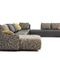 durlet dune hoekbank leder blauw