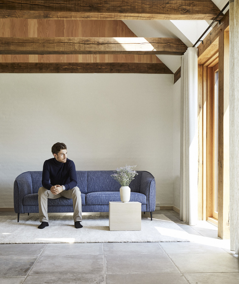 flexlux belle stof blauw