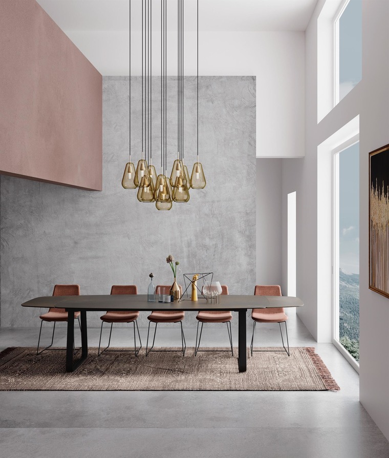 joli tafel curve faux elyps extendable
