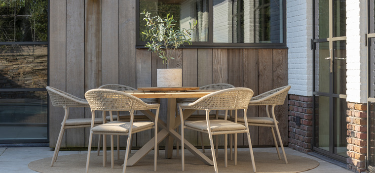 sienna dining set latte with prado 160cm table outdoor 01