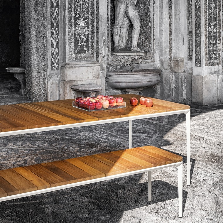 sovet tafel slim wit onderstel